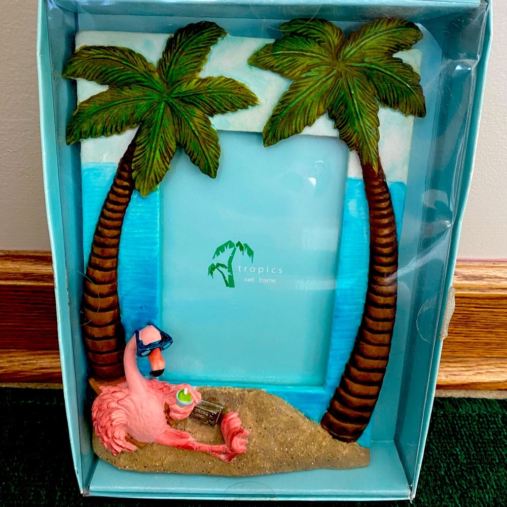 Tropical 4 x 6 picture frame